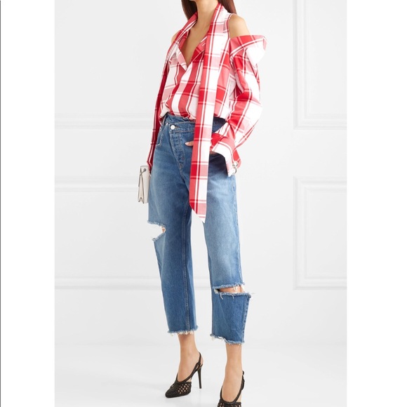 Monse maison denim boyfriend distressed jeans - Picture 3 of 8